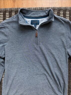 Men’s Heather Blue Quarter-Zip Pullover